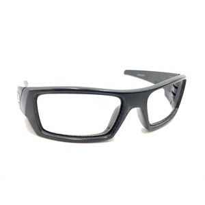 Oakley Gascan 12-856 Large Black Rectangle Wrap Sunglasses Frames 60-15 128 Men